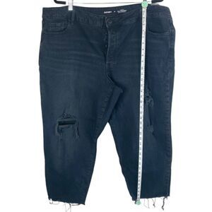 OLD NAVY OG black denim straight leg // Wms 22